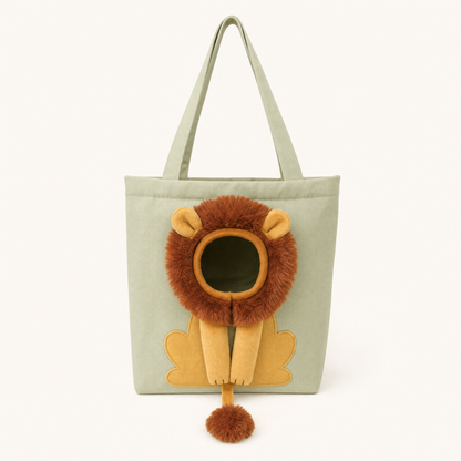 LittleManes Lion Tote Pet Carrier for Cats & Small Dogs