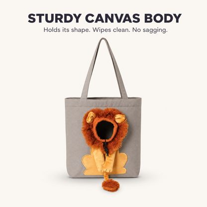 Sturdy canvas body - holds its shape, wipes clean, no sagging