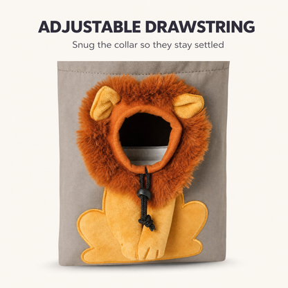 Adjustable drawstring - snug the collar so they stay settled